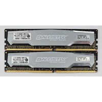 Crucial Ballistix Sport LT BLS8G4D240FSB.16FARG 8GB (2x4GB) DDR4 2400MHz CL16 desktop geheugenkit met heatsink, 1.2V en XMP-profiel voor stabiele dual-channel prestaties