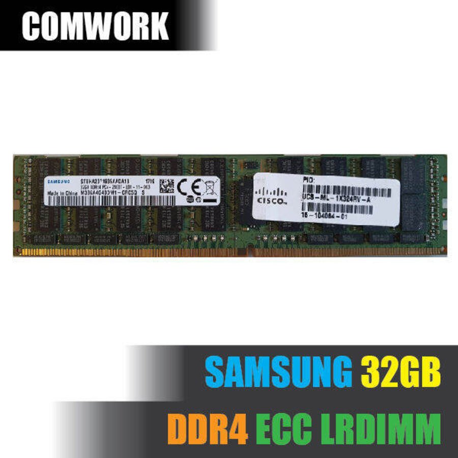 Samsung M386A4G40DM0-CPB2Q 32GB DDR4-2133 PC4-17000 ECC Load Reduced LRDIMM CL15 288-Pin Quad Rank Server RAM Module-2