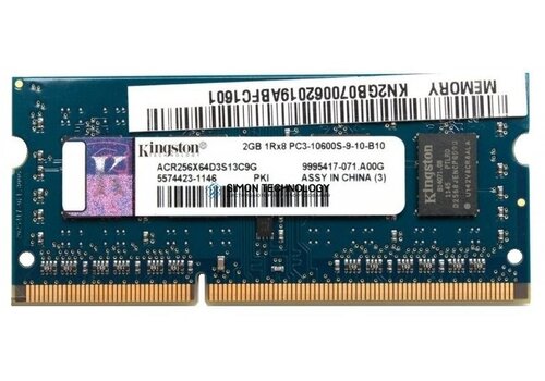 Kingston 2GB DDR3 SO-DIMM 1333MHz Laptop RAM Geheugen 