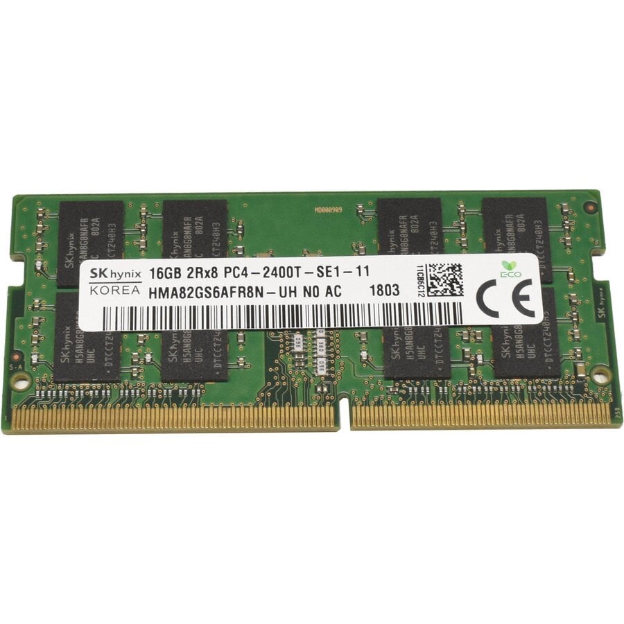 SK Hynix HMA82GS6AFR8N-UH 16GB DDR4 2400MHz PC4-19200 CL17 260-Pin SO-DIMM Laptop Geheugen Module 1.2V Non-ECC Dual Rank-1