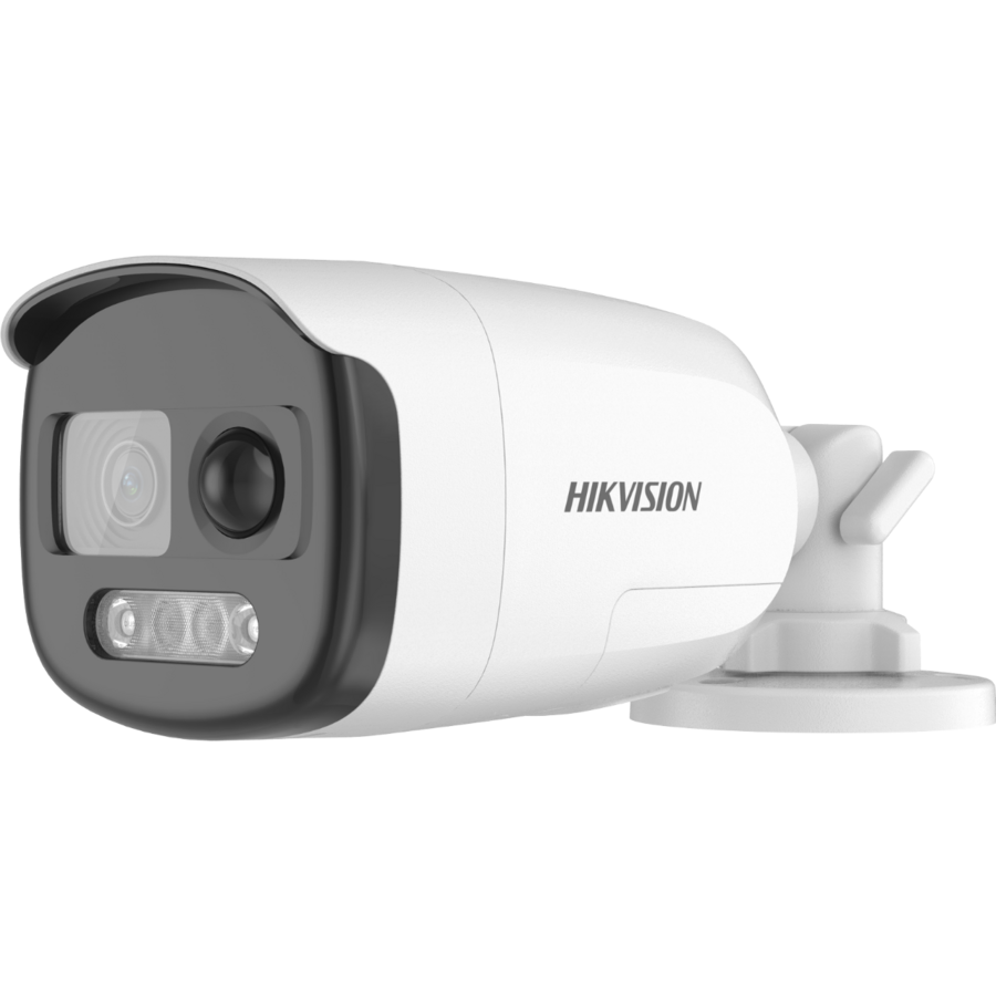 Hikvision DS-2CE12DFT-PIRXOF28 2MP ColorVu PIR Siren Fixed Bullet Camera Full-Time Color 40m White Light 130dB WDR IP67 4-in-1 TVI AHD CVI CVBS-1