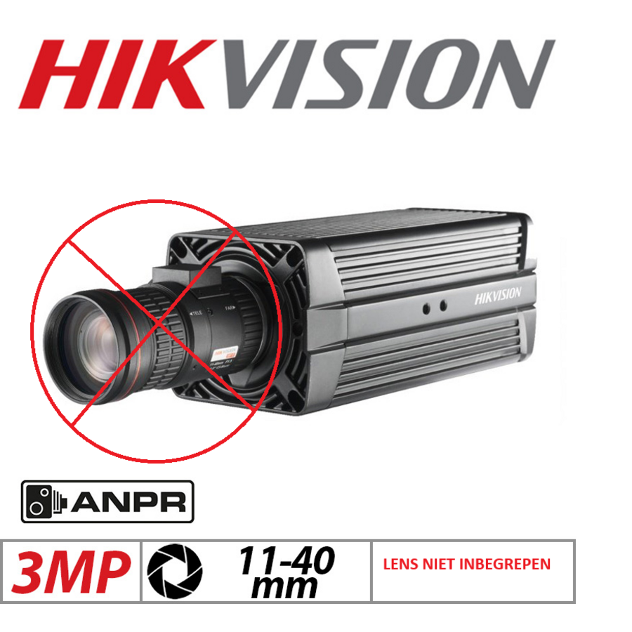 Hikvision iDS-2CD9136-AIS 3MP Intelligent ANPR Network Traffic Camera zonder Lens, Deep Learning Kentekenherkenning, Voertuigclassificatie, Verkeershandhaving, H.265 Compressie en CS-Mount Lensondersteuning-1