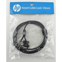 thumb-HP Keyed Cable Lock 10mm T1A62AA Beveiligingskabel met Sleutelslot, 1,83 Meter Gegalvaniseerde Stalen Kabel, 360° Draaibare Vergrendeling en Compatibiliteit met Standaard Security Lock Slots-2