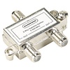 Bandridge Bandridge 2-Way Satellite Splitter 5-2400 MHz Coax Satellietverdeler met 1 Ingang en 2 Uitgangen voor TV-, Satelliet- en Antennesignalen via F-Connector Aansluitingen