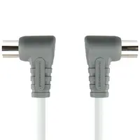 thumb-Bandridge Flat Panel Digital Antenna Cable 5 Meter Coax Male naar Coax Female met 91 dB Afscherming, OFC Koperen Geleider en Geschikt voor Digitale TV, HDTV, DVB-T en DVB-T2 Ontvangers-1