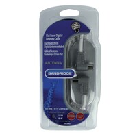 thumb-Bandridge Flat Panel Digital Antenna Cable 5 Meter Coax Male naar Coax Female met 91 dB Afscherming, OFC Koperen Geleider en Geschikt voor Digitale TV, HDTV, DVB-T en DVB-T2 Ontvangers-2