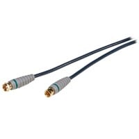 thumb-Bandridge BVL9702 Blue Coax Video Cable 2 Meter met F-Connector Male naar Coax Male Aansluiting, 75 Ohm Impedantie, Hoge Afscherming en Geschikt voor Satelliet-, TV- en Antennetoepassingen-2