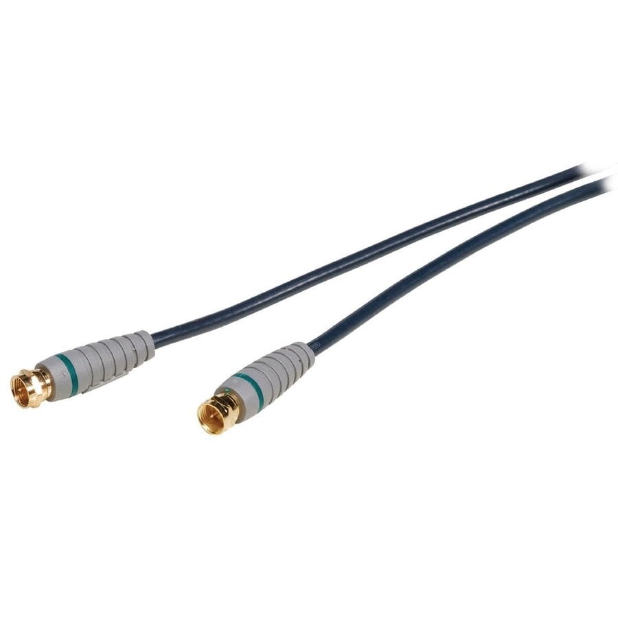 Bandridge BVL9702 Blue Coax Video Cable 2 Meter met F-Connector Male naar Coax Male Aansluiting, 75 Ohm Impedantie, Hoge Afscherming en Geschikt voor Satelliet-, TV- en Antennetoepassingen-2