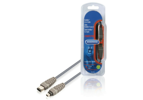 Bandridge FireWire 4-pin naar 4-pin Kabel 2 Meter 