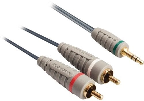 Bandridge 3.5mm Stereo naar 2x RCA Phono Kabel 1.2m 