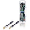 Bandridge Bandridge Premium Performance Digital Antenna Coax Cable 1 meter 75 Ohm coaxiale antennekabel met hoogwaardige afscherming en vergulde connectoren voor TV, digitale televisie en satellietontvangst