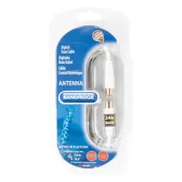 Bandridge Digital Coax Cable 2 meter 75 Ohm coaxiale antennekabel met hoge afscherming voor TV, digitale televisie en satellietontvangst met IEC/F-connector compatibiliteit voor storingsvrije signaaloverdracht