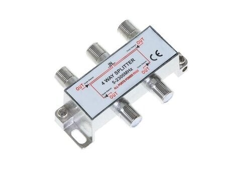 Bandridge 4-Way Satellite Splitter 