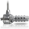 Sweex PA203 Notebook Combination Lock 1.5m Laptop Beveiligingskabel met 4-cijferige Combinatie en Kensington Slot Compatibiliteit voor Notebook, Laptop en Desktop Beveiliging tegen Diefstal