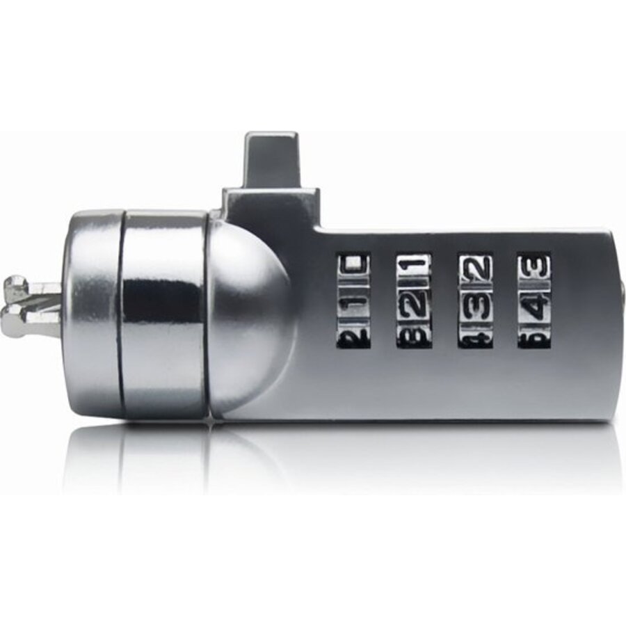 Sweex PA203 Notebook Combination Lock 1.5m Laptop Beveiligingskabel met 4-cijferige Combinatie en Kensington Slot Compatibiliteit voor Notebook, Laptop en Desktop Beveiliging tegen Diefstal-5
