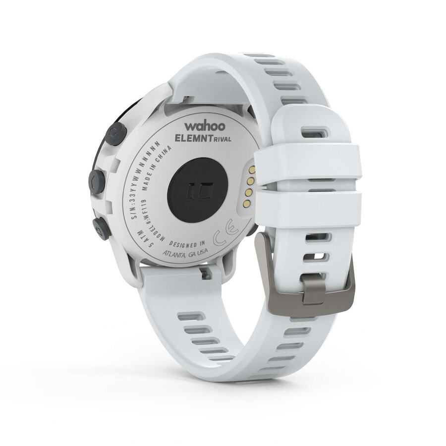 Wahoo ELEMNT RIVAL Multi-Sport GPS Horloge Wit met GPS, Hartslagmeting, Triathlonmodus, ANT+, Bluetooth, 5 ATM Waterdichtheid en Batterijduur tot 14 Dagen-10