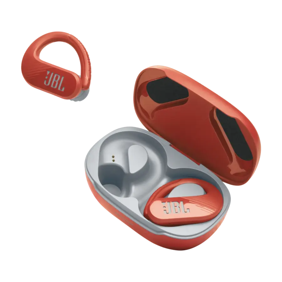 JBL Endurance Peak 3 Rood True Wireless Sport Oordopjes met Powerhook™ Design, JBL Pure Bass Sound, IP68 Water- en Stofbestendigheid, Tot 50 Uur Batterijduur en 4-Microfoon Technologie voor Sport, Training en Dagelijks Gebruik-3