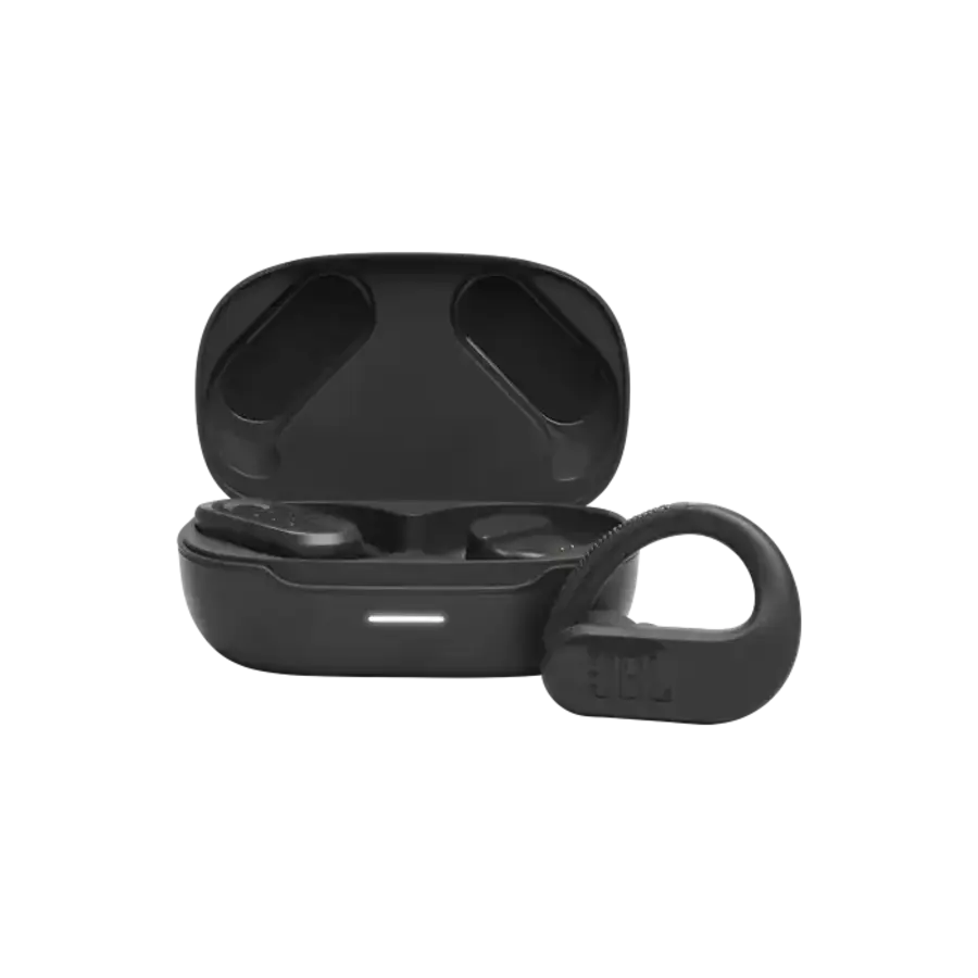 JBL Endurance Peak 3 Zwart True Wireless Sport Oordopjes met Powerhook™ Design, JBL Pure Bass Sound, IP68 Water- en Stofbestendigheid, Tot 50 Uur Batterijduur, 4-Microfoon Technologie en Bluetooth voor Sport, Training en Dagelijks Gebruik-1