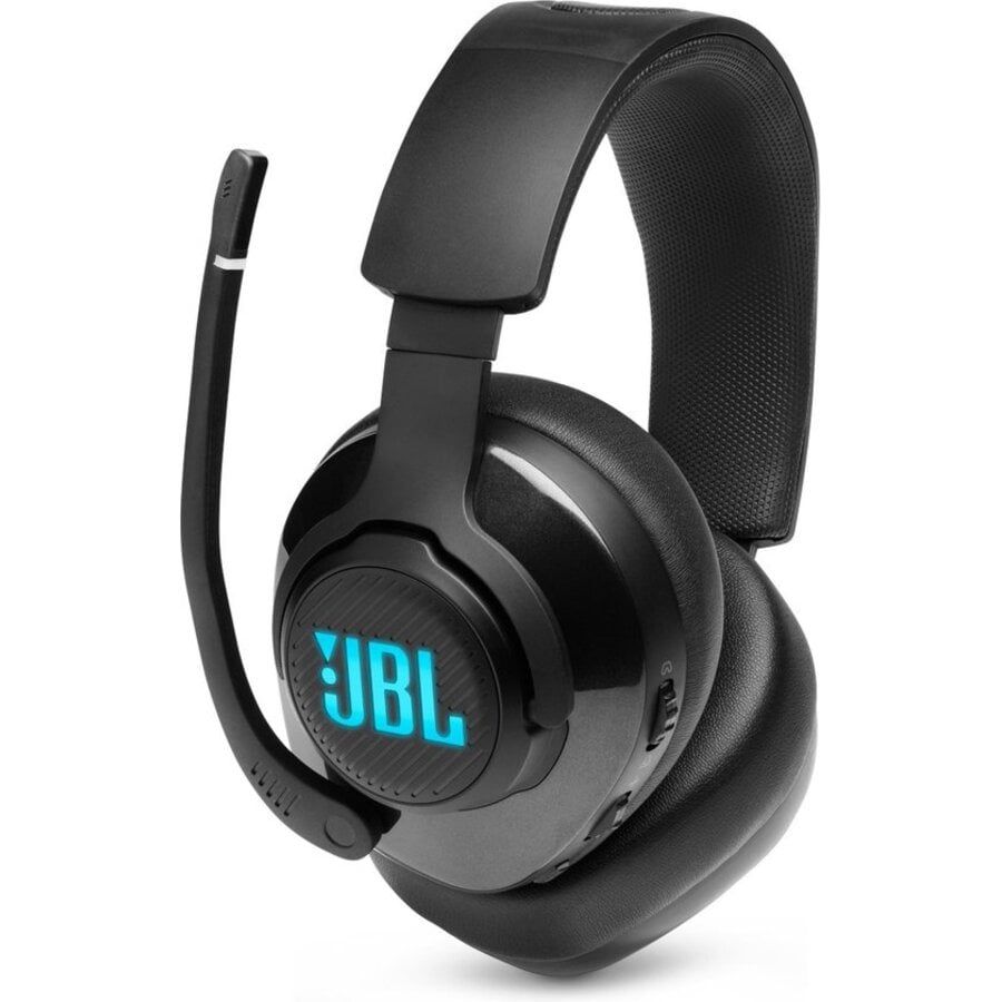 JBL Quantum 400 USB Gaming Headset met JBL QuantumSURROUND™, DTS Headphone:X v2.0, 50mm Drivers, Flip-Up Directionele Microfoon, Game-Chat Balansregeling en Memory Foam Oorkussens voor PC Gaming-1