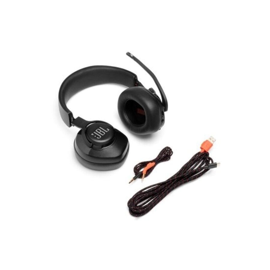 JBL Quantum 400 USB Gaming Headset met JBL QuantumSURROUND™, DTS Headphone:X v2.0, 50mm Drivers, Flip-Up Directionele Microfoon, Game-Chat Balansregeling en Memory Foam Oorkussens voor PC Gaming-3