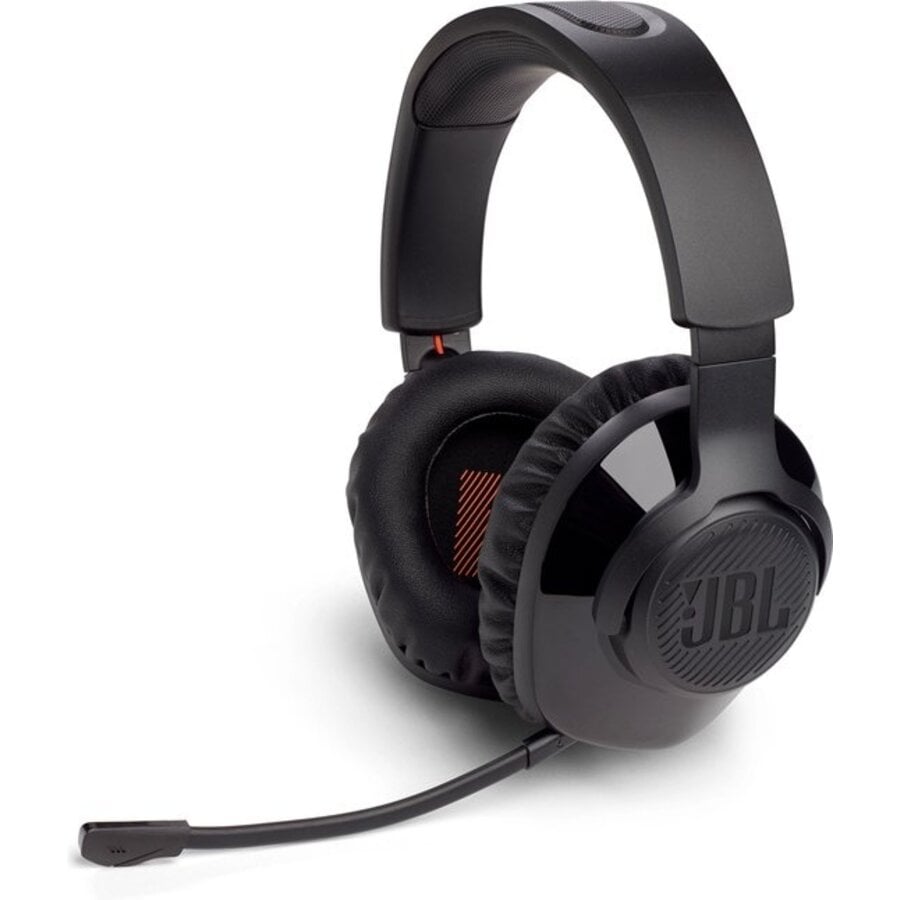 JBL Quantum 350 Wireless Gaming Headset met Lossless 2.4GHz Draadloze Verbinding, JBL QuantumSOUND Signature, Afneembare Boommicrofoon, 40mm Drivers, 22 Uur Batterijduur en Memory Foam Oorkussens voor PC, PlayStation en Nintendo Switch-1