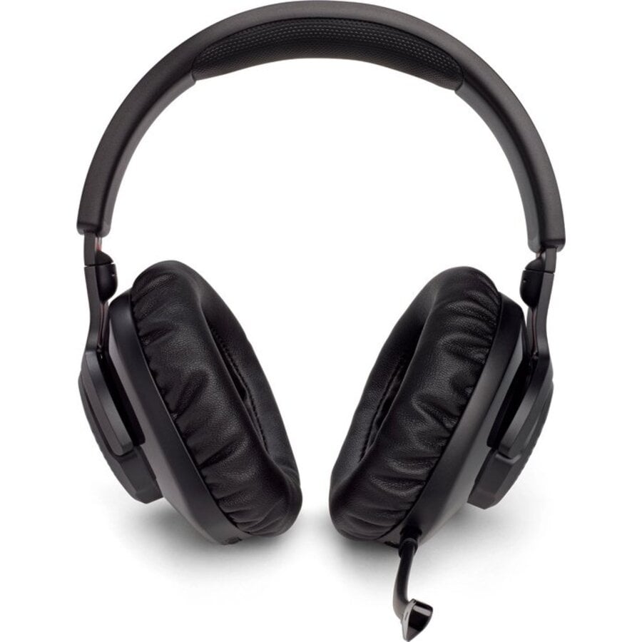 JBL Quantum 350 Wireless Gaming Headset met Lossless 2.4GHz Draadloze Verbinding, JBL QuantumSOUND Signature, Afneembare Boommicrofoon, 40mm Drivers, 22 Uur Batterijduur en Memory Foam Oorkussens voor PC, PlayStation en Nintendo Switch-2