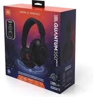 thumb-JBL Quantum 350 Wireless Gaming Headset met Lossless 2.4GHz Draadloze Verbinding, JBL QuantumSOUND Signature, Afneembare Boommicrofoon, 40mm Drivers, 22 Uur Batterijduur en Memory Foam Oorkussens voor PC, PlayStation en Nintendo Switch-5