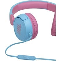 thumb-JBL JR310 Bedrade On-Ear Kinder Koptelefoon Blauw met JBL Safe Sound (Max. 85 dB), Ingebouwde Microfoon, Comfortabele Pasvorm en 1 Meter Kabel voor Tablet, Smartphone, Laptop en Schoolgebruik-4