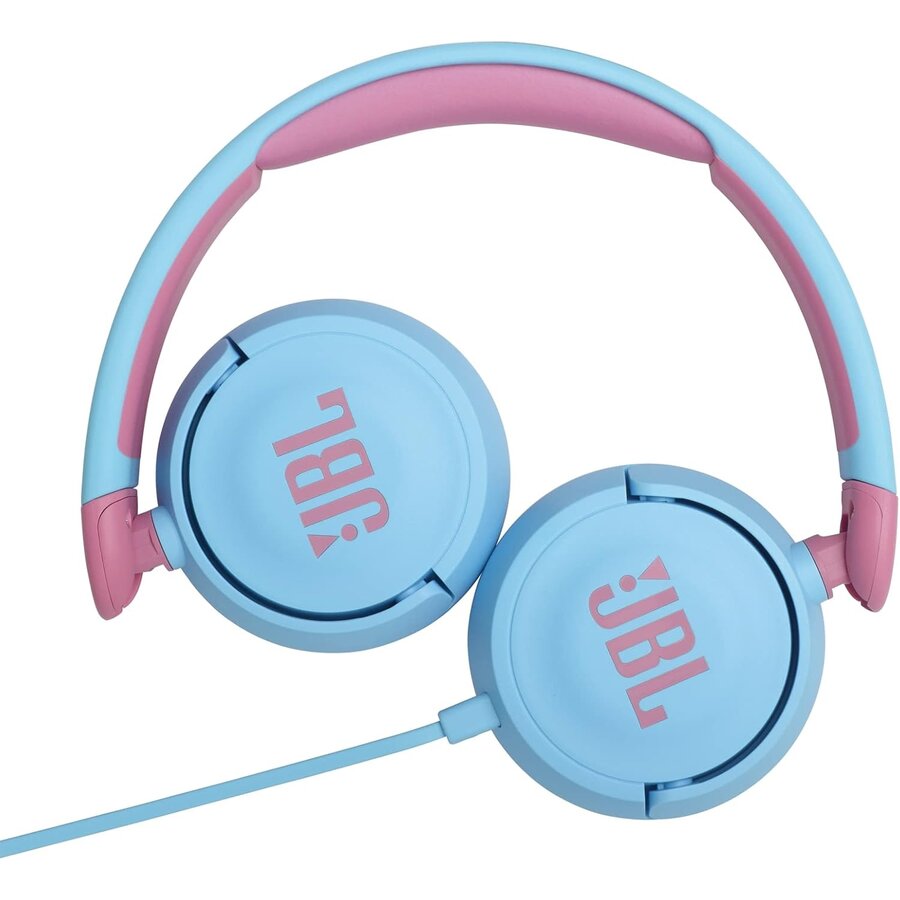 JBL JR310 Bedrade On-Ear Kinder Koptelefoon Blauw met JBL Safe Sound (Max. 85 dB), Ingebouwde Microfoon, Comfortabele Pasvorm en 1 Meter Kabel voor Tablet, Smartphone, Laptop en Schoolgebruik-5