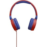 thumb-JBL JR310 Bedrade On-Ear Kinder Koptelefoon Rood met JBL Safe Sound (Max. 85 dB), Ingebouwde Microfoon, Comfortabele Pasvorm en 1 Meter Kabel voor Tablet, Smartphone, Laptop en Schoolgebruik-3