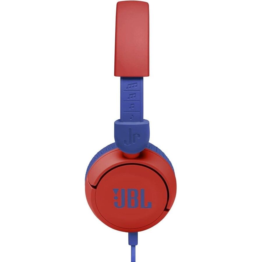 JBL JR310 Bedrade On-Ear Kinder Koptelefoon Rood met JBL Safe Sound (Max. 85 dB), Ingebouwde Microfoon, Comfortabele Pasvorm en 1 Meter Kabel voor Tablet, Smartphone, Laptop en Schoolgebruik-6
