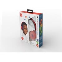 thumb-JBL JR310 Bedrade On-Ear Kinder Koptelefoon Rood met JBL Safe Sound (Max. 85 dB), Ingebouwde Microfoon, Comfortabele Pasvorm en 1 Meter Kabel voor Tablet, Smartphone, Laptop en Schoolgebruik-9