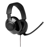 thumb-JBL Quantum 200 Bedrade Gaming Headset met JBL QuantumSOUND Signature, 50 mm Drivers, Opklapbare Directionele Microfoon, Memory Foam Oorkussens en 3,5 mm Aansluiting voor PC, PlayStation, Xbox, Nintendo Switch en Mobiele Apparaten-1