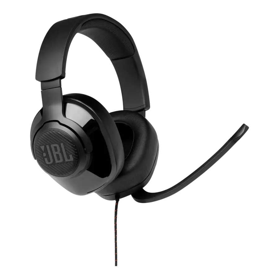 JBL Quantum 200 Bedrade Gaming Headset met JBL QuantumSOUND Signature, 50 mm Drivers, Opklapbare Directionele Microfoon, Memory Foam Oorkussens en 3,5 mm Aansluiting voor PC, PlayStation, Xbox, Nintendo Switch en Mobiele Apparaten-1