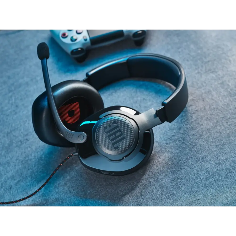 JBL Quantum 200 Bedrade Gaming Headset met JBL QuantumSOUND Signature, 50 mm Drivers, Opklapbare Directionele Microfoon, Memory Foam Oorkussens en 3,5 mm Aansluiting voor PC, PlayStation, Xbox, Nintendo Switch en Mobiele Apparaten-8