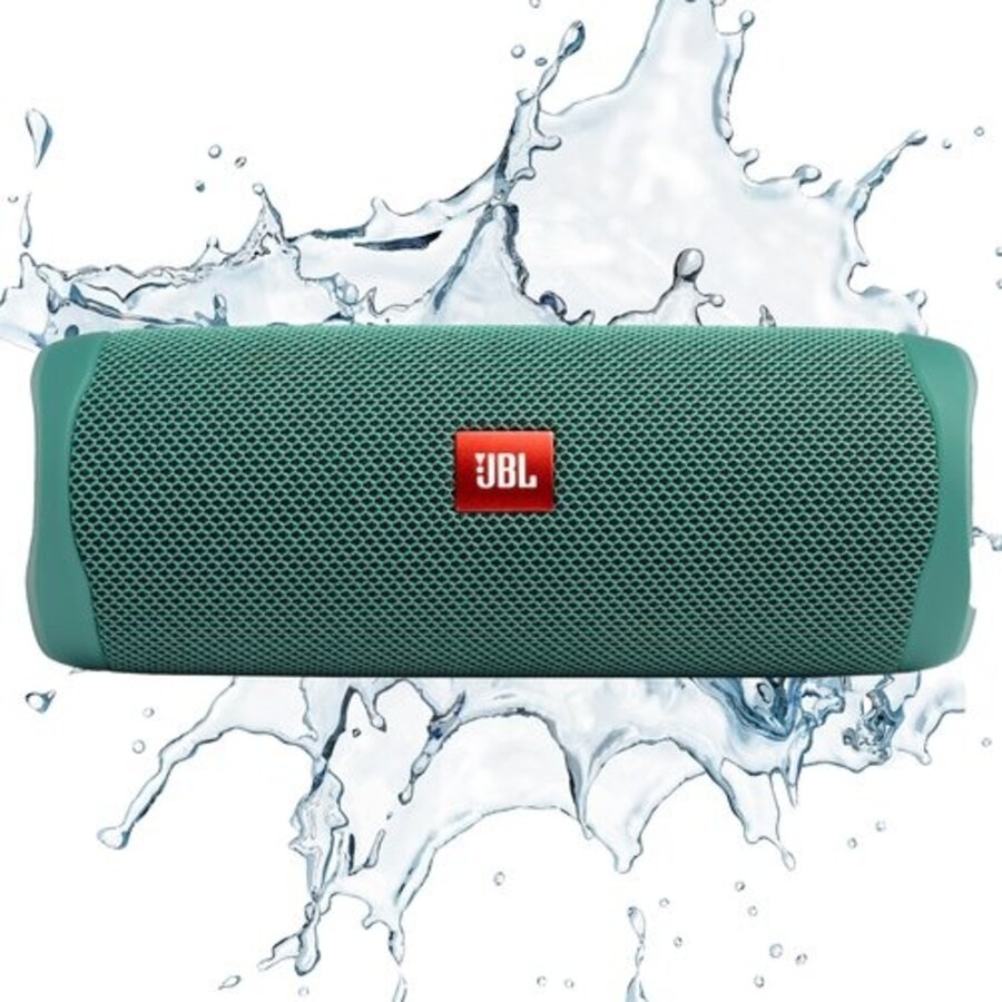 JBL Flip 5 Eco Forest Edition Groen Draagbare Bluetooth Luidspreker met JBL Signature Sound, 20W Vermogen, IPX7 Waterdicht Ontwerp, PartyBoost, Bluetooth 4.2 en Tot 12 Uur Batterijduur voor Buiten en Reizen-1