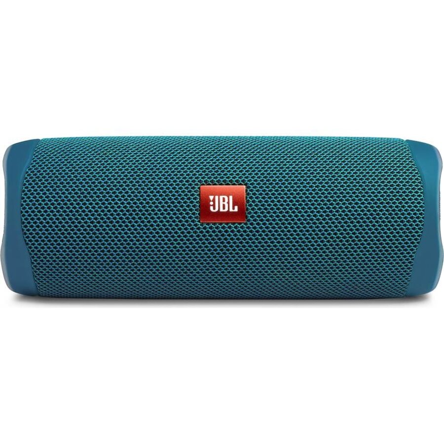 JBL Flip 5 Eco Edition Ocean Blue Draagbare Bluetooth Luidspreker met JBL Signature Sound, 20W Vermogen, IPX7 Waterdicht Ontwerp, PartyBoost, Bluetooth 4.2, Gemaakt van 90% Gerecycled Plastic en Tot 12 Uur Batterijduur-1