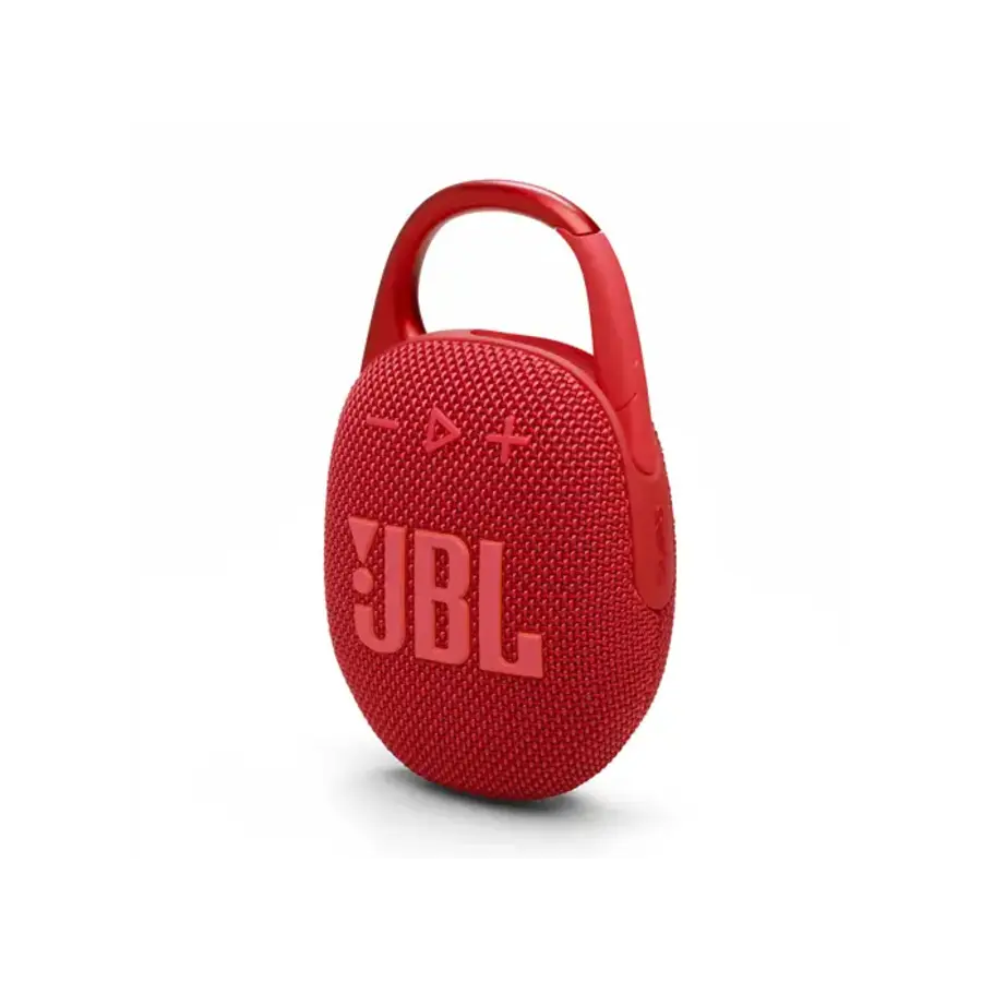 JBL Clip 5 Rood Ultradraagbare Bluetooth Luidspreker met JBL Pro Sound, Krachtige Bas, IP67 Water- en Stofbestendigheid, Geïntegreerde Karabijnhaak, Auracast™, Bluetooth 5.3 en Tot 12 Uur Batterijduur voor Reizen en Buitenactiviteiten-1