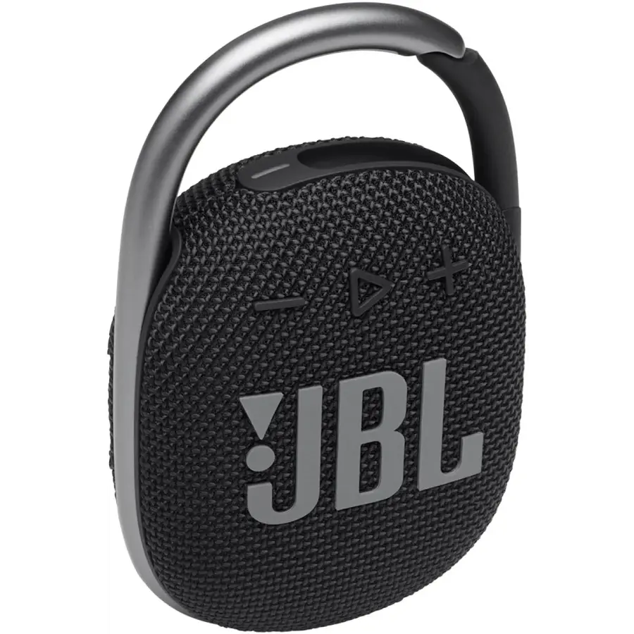 JBL Clip 4 Zwart Ultradraagbare Bluetooth Luidspreker met JBL Original Pro Sound, 5W Vermogen, IP67 Water- en Stofbestendigheid, Geïntegreerde Karabijnhaak, Bluetooth 5.1 en Tot 10 Uur Batterijduur voor Reizen, Buitenactiviteiten en Dagelijks Gebruik-1