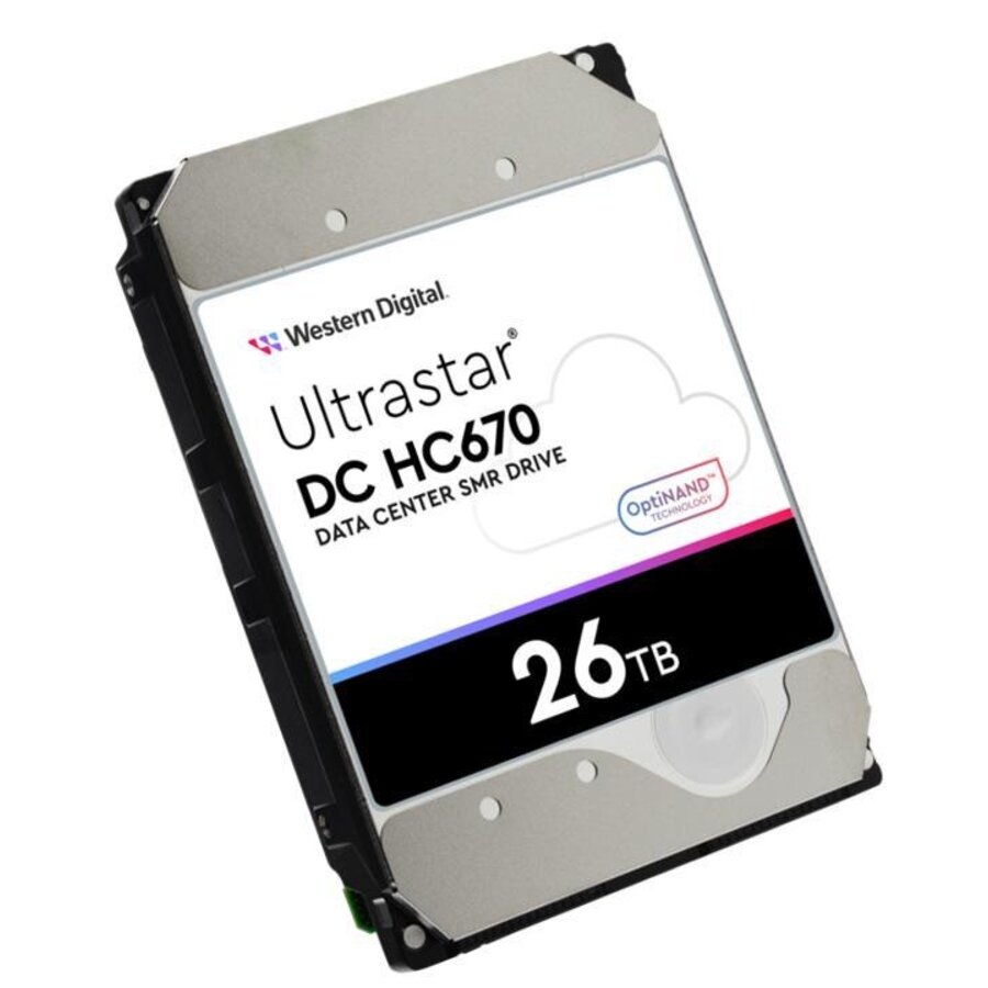 Western Digital Ultrastar DC HC670 26TB Enterprise HDD 3.5 Inch 7200 RPM SATA/SAS 512MB Cache UltraSMR HelioSeal OptiNAND Datacenter Harddisk-1