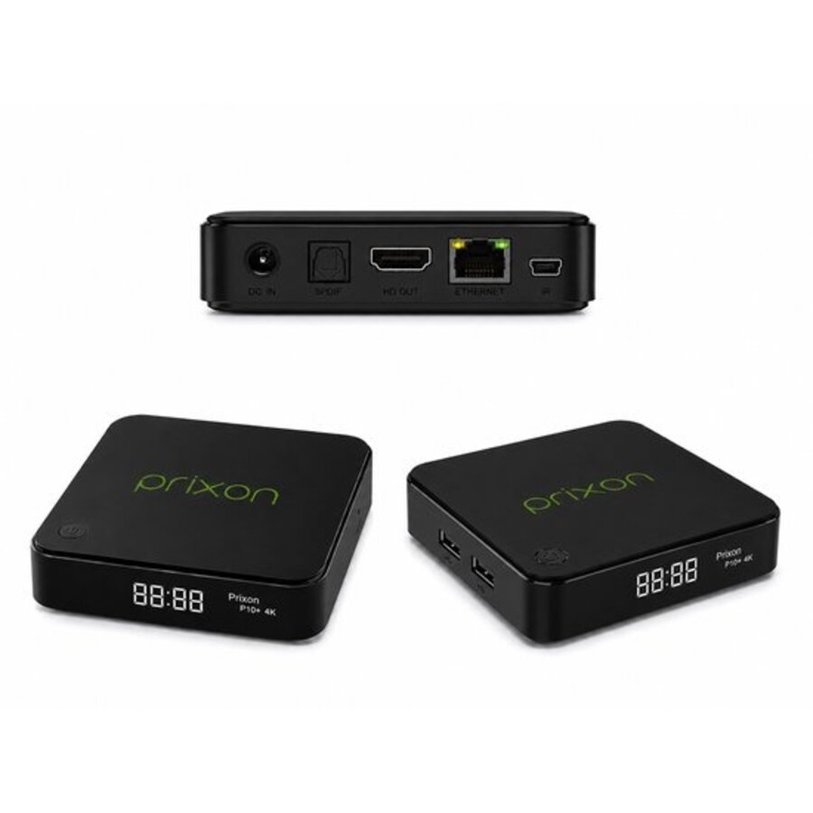 Prixon P10+ 4K Linux OTT Media Streamer met GOKE6320V100 Quad-Core Processor, Bluetooth Afstandsbediening, Dual-Band WiFi, 8GB eMMC en 4K Ultra HD-2