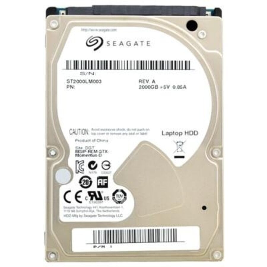 Seagate ST2000LM003 (Spinpoint M9T) 2TB 2.5 inch Interne Harde Schijf 5400 RPM SATA III 6Gb/s 32MB Cache Laptop HDD-1