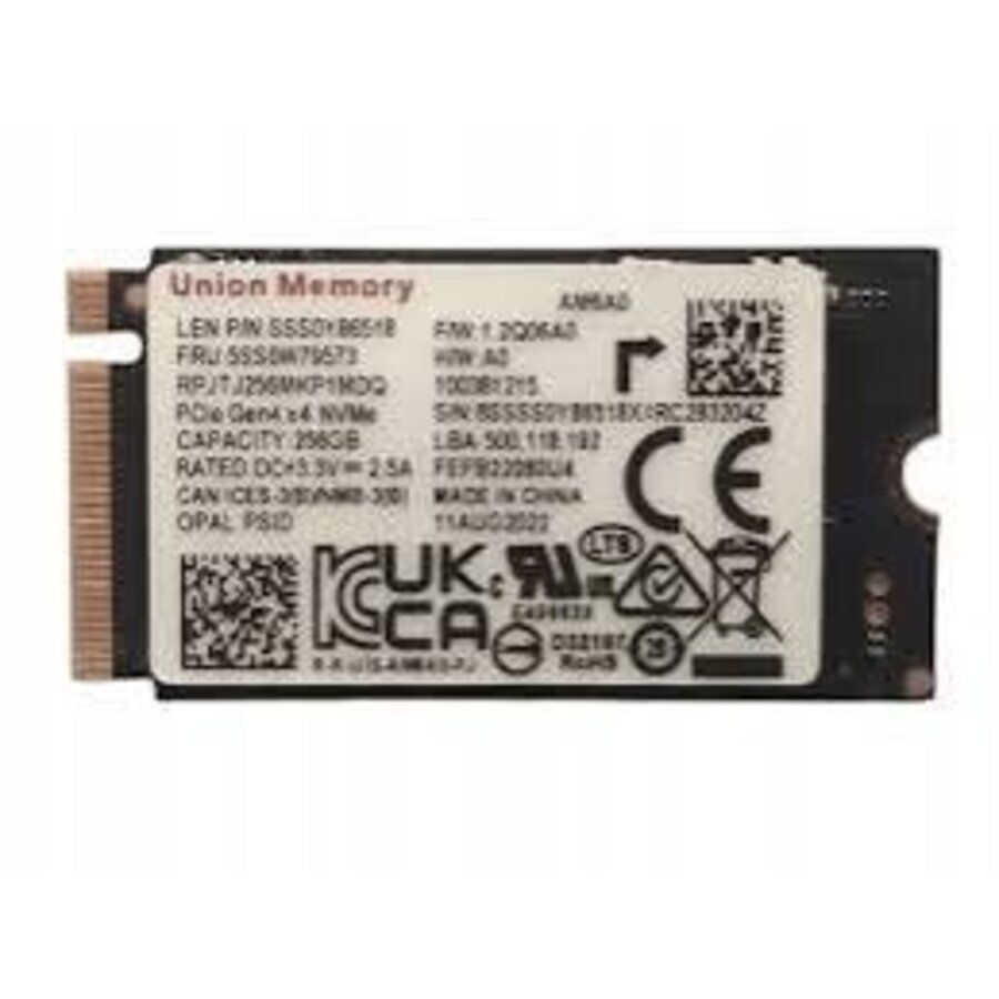 Union Memory AM6A0 256GB NVMe SSD – M.2 2242 PCIe Gen 4 x4 – NVMe 1.4 – TLC 3D NAND – compacte SSD voor laptops en mini-pc's-1