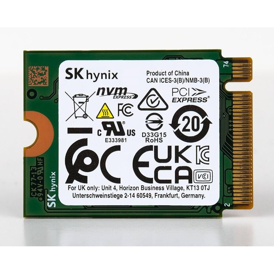 SK hynix BC511 256GB NVMe SSD – M.2 2280 – PCIe 3.0 x4 – NVMe – tot 2200 MB/s leessnelheid – OEM SSD voor laptop en desktop-2