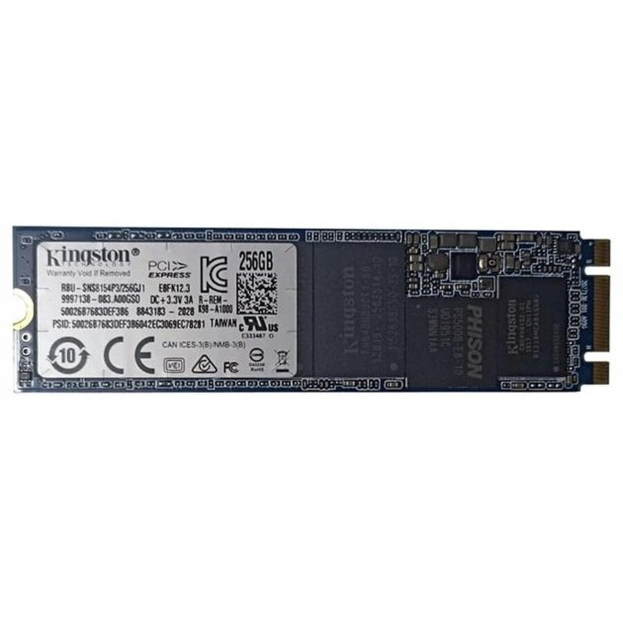 Kingston RBU-SN8154P/256GJ1 256GB NVMe SSD – M.2 2280 – PCIe – OEM SSD voor laptops, desktops en compatibele computers-1