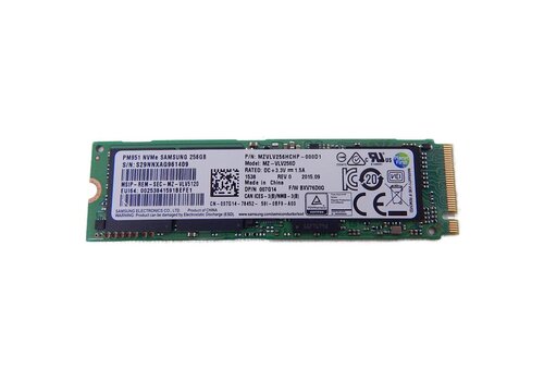 Samsung PM951 256GB NVMe SSD M.2 2280 PCIe 3.0 x4 