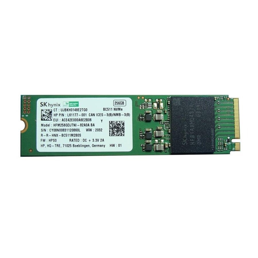 SK hynix BC511 HFM256GDJTNI-82A0A 256GB NVMe SSD – M.2 2230 – PCIe 3.0 x4 – OEM SSD-1