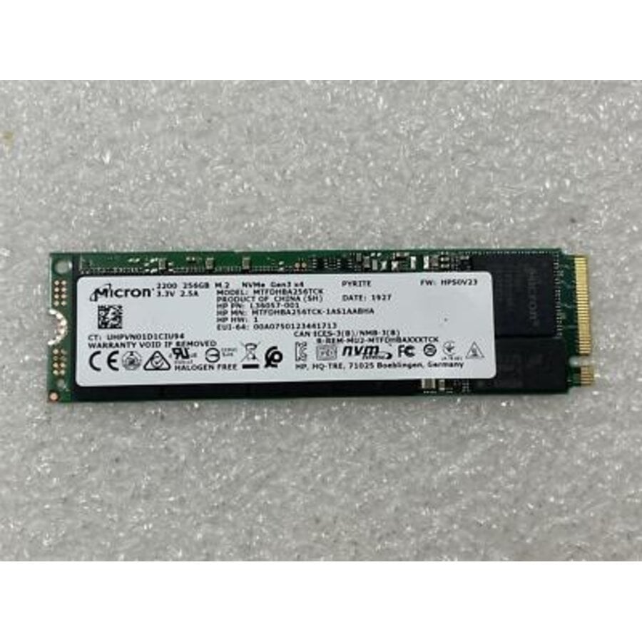 Micron 2200 MTFDHBA256TCK 256GB NVMe SSD – M.2 2280 – PCIe 3.0 x4 – 3D TLC NAND – OEM SSD-1