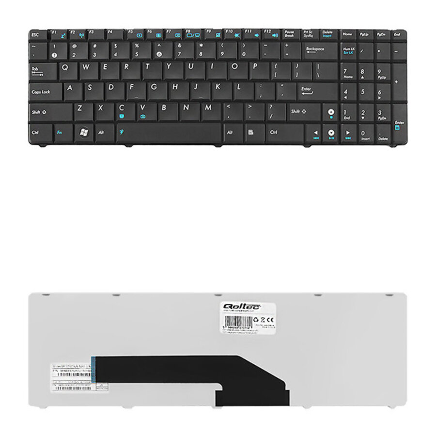 Asus K50 / K50C / K50IJ / K50AB laptop toetsenbord QWERTY zwart inclusief frame replacement keyboard module-1