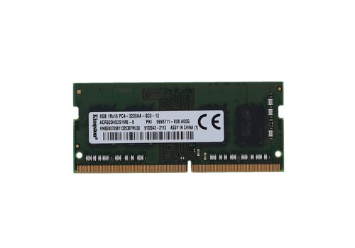 Kingston ACR32D4S2S1ME-8 – 8GB DDR4 SODIMM – 260-pin – 3200 MHz – 1.2V – 1Rx16 